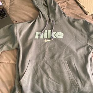 Nike hoodie. Bluish/grey.